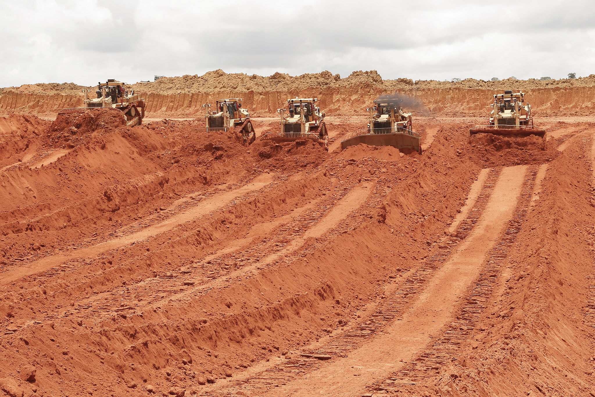 Rainforest and topsoil must be removed before bauxite can be mined at the Paragominas open-pit mine in Brazil, operated by Norsk Hydro ASA, a Norwegian company. 