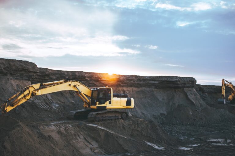 An excavator at a coal mine.