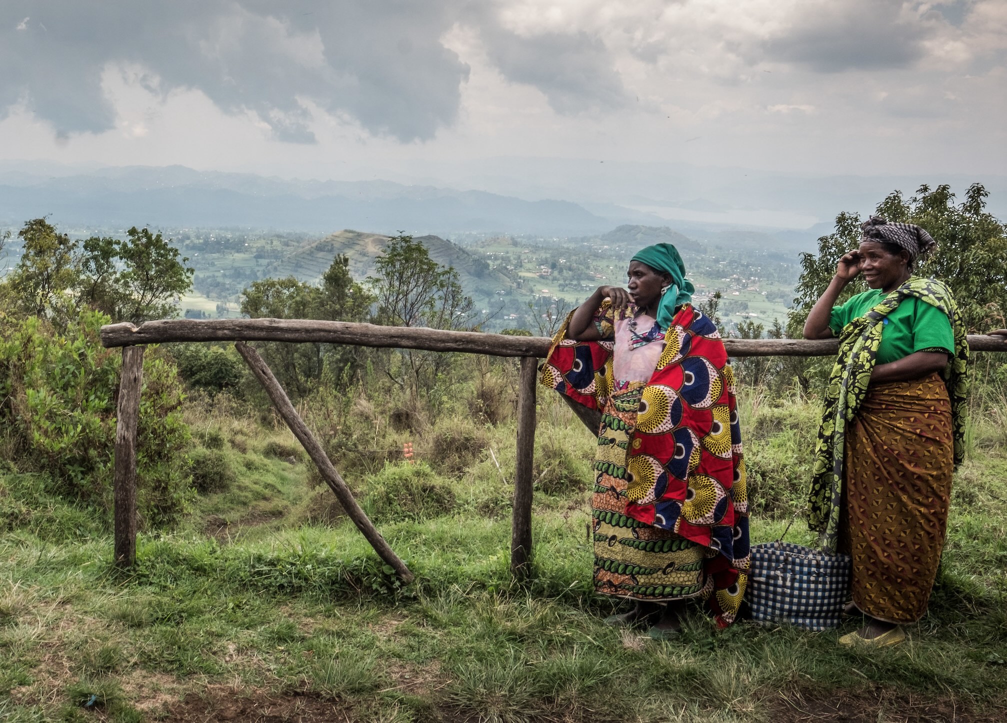 Batwa women in Uganda.