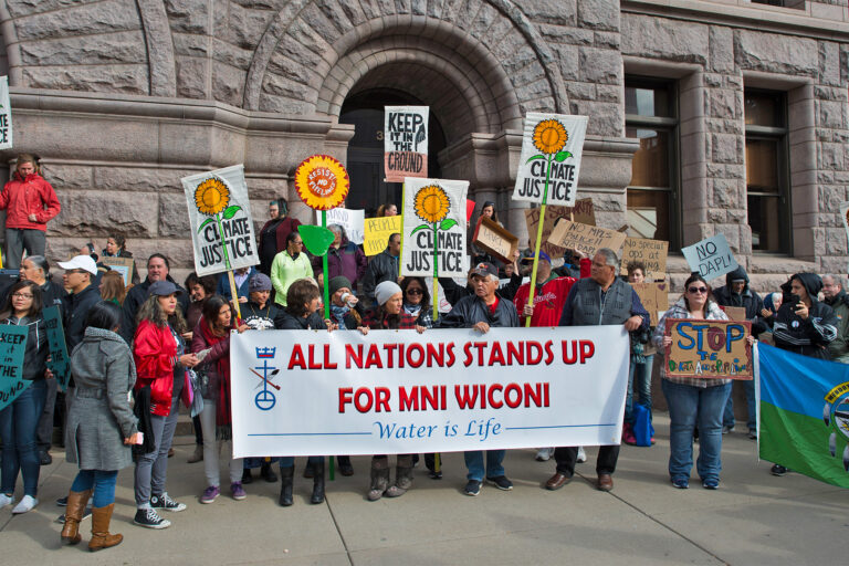 Protest against the Dakota Access Pipeline on Oct. 25, 2016.