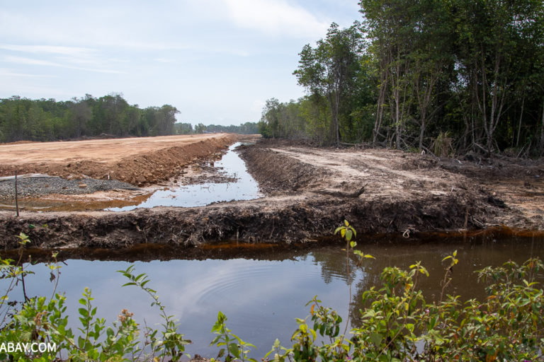 Construction on the Pan Borneo Highway in northern Sabah. Image by John C. Cannon/Mongabay.