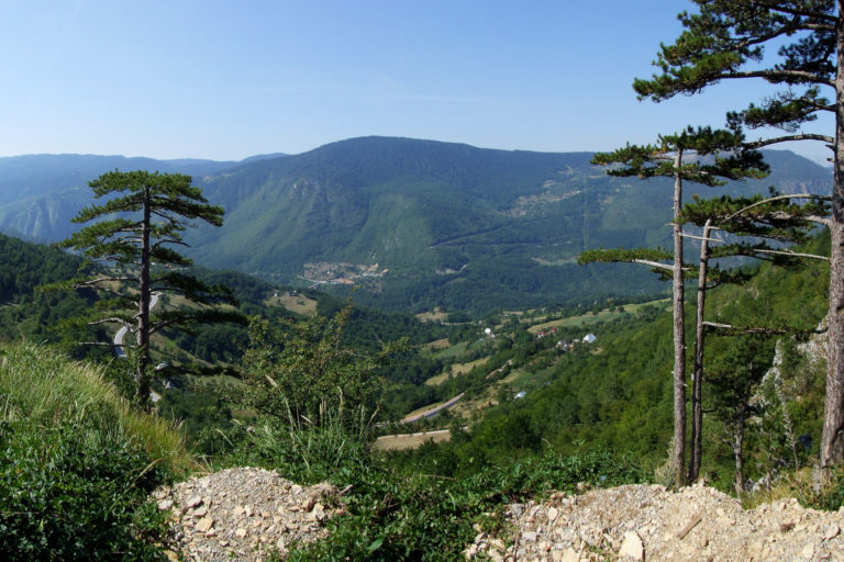 The Durmitor Mountains and the Tara River Canyon in Montenegro. Image by Pudelek (Marcin Szala) via Wikimedia Commons (CC BY-SA 3.0).