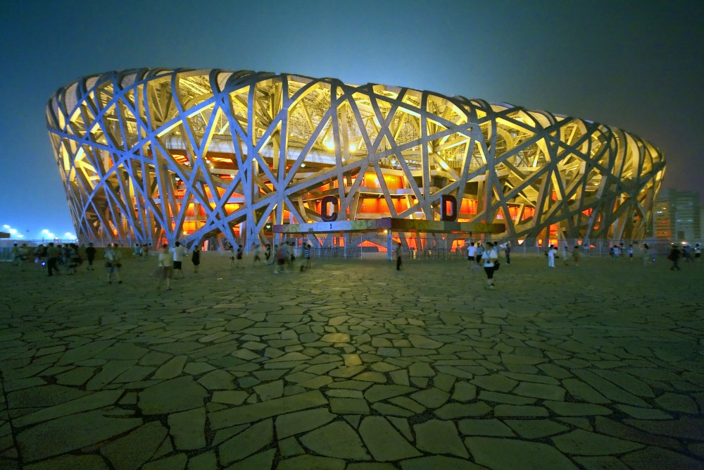 Beijing’s National Stadium, which required more than 42,000 metric tons of steel.