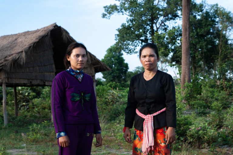 Heng Saphen and her daughter, Chan Lay Phiek