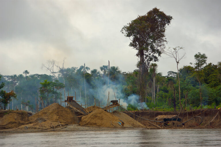 Small-scale illegal gold mining is widespread throughout much of the Peruvian Amazon, but especially in Madre de Dios, causing enormous harm to the environment and human population in what's recognized as a biodiversity hotspot.