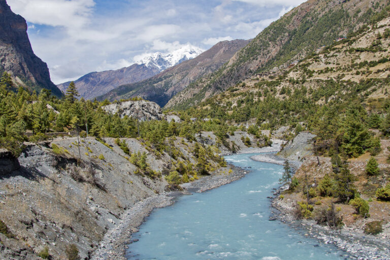 Marsyangdi River in Nepal.