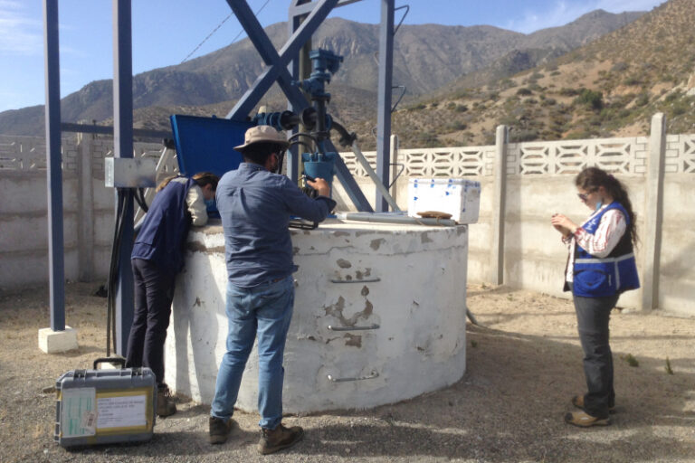 The Superintendency of the Environment (SMA) inspecting facilities at the Los Pelambres mine in 2022.