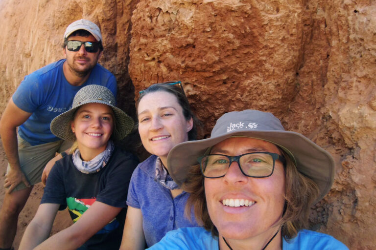 The four-person field research team.