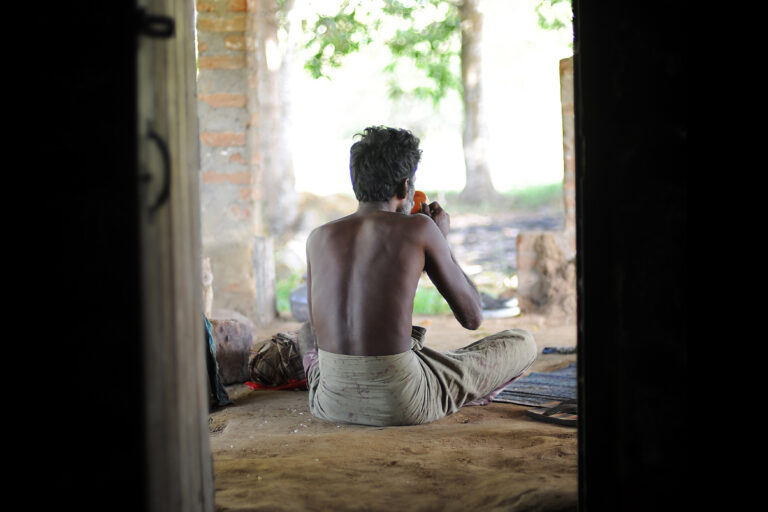 A man from the Vedda community in Sri Lanka.